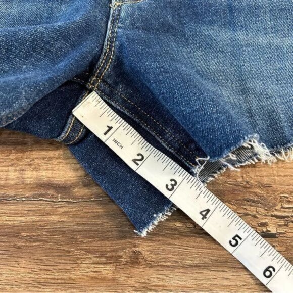 HUDSON JEANS Croxley High Rise Cut off Flap Pocket Denim Shorts Blue Sz 30 NWT - Picture 15 of 17